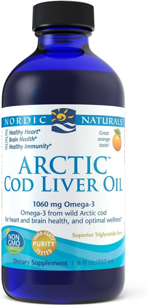 Nordic Naturals - Αρκτική CLO, Heart and Brain Health, and Optimal Wellness, Orange8 Fl Oz (πακέτο του 1)