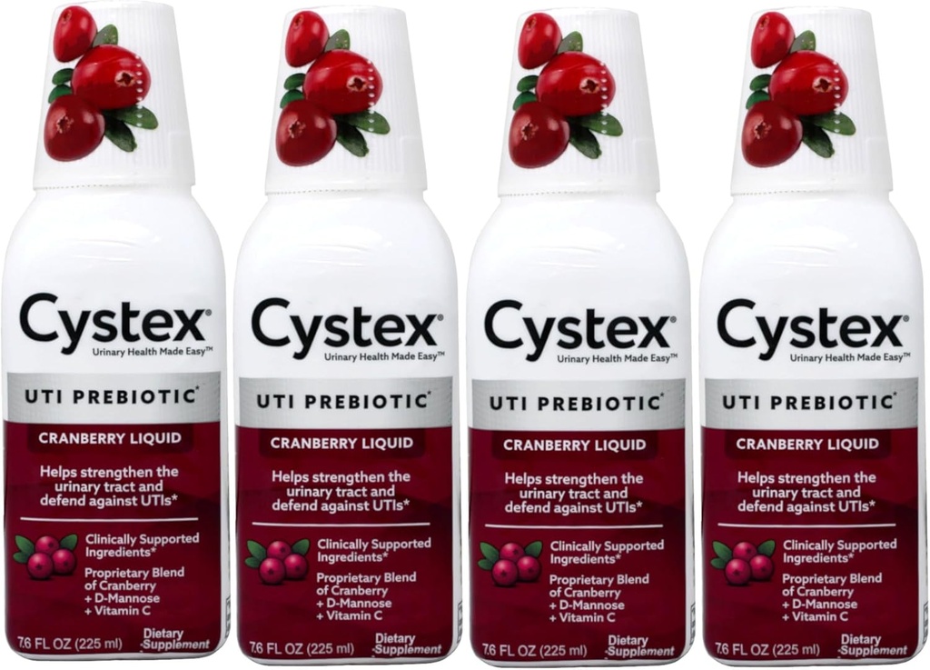 Cystex Liquid Cranberry Complex, 7.6 Fl Oz (Pack of 4)