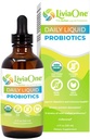 LiviaOne Daily Liquid Probiotics, USDA-Certified Organic Probiotics, Allergen- and Gluten-Free Vegan Probiotic for Women and Men, Non-GMO and Raw, 4 Fl Oz (Pack of 1)