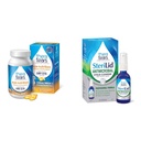 TheraTears Omega 3 Συμπλήρωμα, 1200mg, 90 ct (Pack of 1) & SteriLid Eyelid Cleanser and Face Wash, για ερεθισμένα μάτια, 2 fl oz Spray