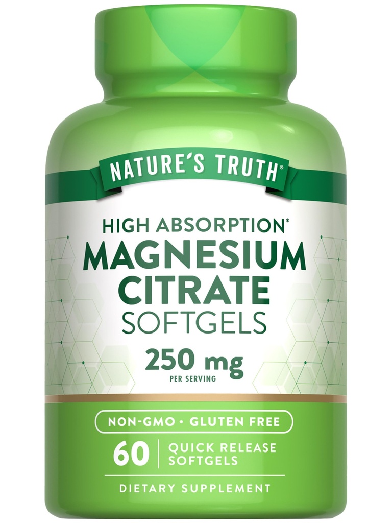 Η αλήθεια της φύσης Μαγνήσιο Citrate Softgels 