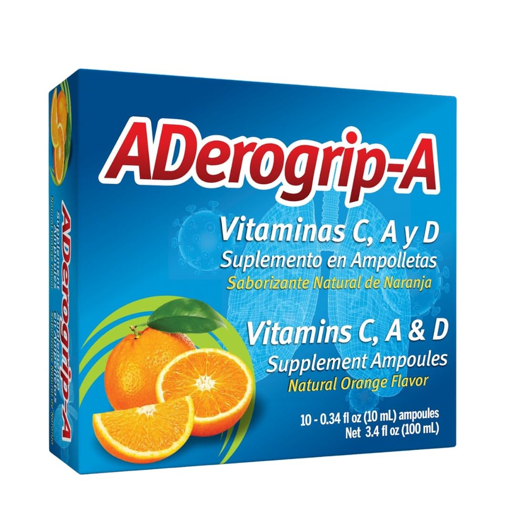 Aderogripa Ανοσοποιητική υποστήριξη Βιταμίνες C, A & D 