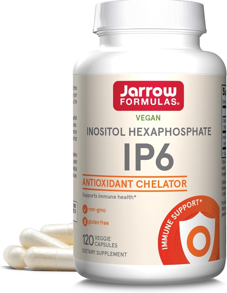Jarrow Formulas IP6 Inositol Hexafosphate - 500 mg - 120 Veggie Κάψουλες - Καθαρή Inositol Hexafosphate - Συμπλήρωμα Υποστήριξης Ανοσοποιητικής Υγείας - Έως 120 Servings