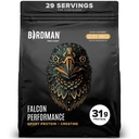 BIRDMAN Falcon Performance Vegan Protein Powder, 31g Protein, 5g Creatine, 5g BCAA, Probiotics, Electrolytes, Προ προπόνηση, χαμηλή υδατάνθρακες, χωρίς ζάχαρη & γαλακτοκομικά, Πρωτεΐνες βανίλιας με βάση το φυτό, 29 υπηρεσίες