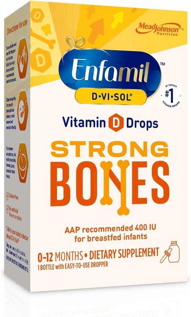 Enfamil D-Vi-Sol Vitamin D συμπλήρωμα σταγόνες 50 mL (πακέτα του 2)