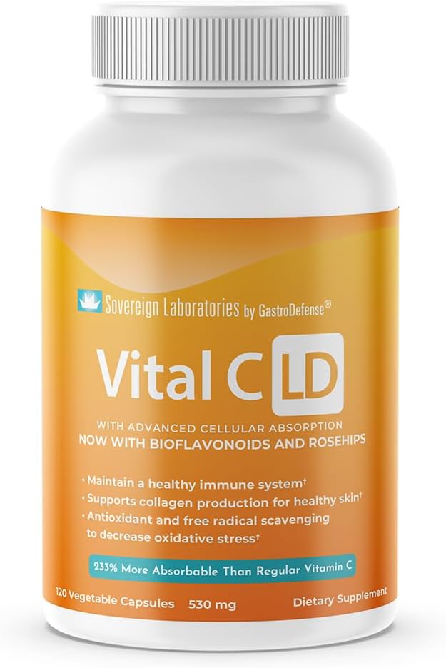 Vital C-LD - Ενισχυμένη Λιποσωμική Βιταμίνη C - 530mg Κάψουλες - 120 Μέτρα