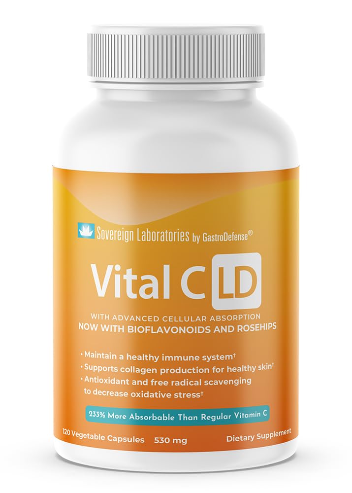 Vital C-LD - Ενισχυμένη Λιποσωμική Βιταμίνη C - 530mg Κάψουλες - 120 Μέτρα