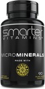 15mg Γλυκινικός ψευδάργυρος από Albion® 6 Essential Trace Bisglycinate Minerals, Manganese, Boron, Chromium, Selenium, Molybdenum Supplement, 90 Plant-based Vegan Capsles