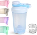 D.Y.A. 16oz Διαρροή απόδειξη Sports Shaker μπουκάλι για τις πρωτεΐνες Shakes, προ προπόνηση και τα ταξίδια - BPA Δωρεάν & εύκολο καθαρό, μπλε