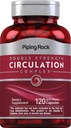Piping Rock Circulation Supplement | 120 Capsules | Double Strength Complex | Non-GMO, Gluten Free
