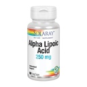 SOLARAY Alpha Lipoic Acid 250 mg - 60 VegCaps - Υγιής Αντιοξειδωτική Δραστηριότητα & Ενεργειακή Υποστήριξη - Μη ΓΤΟ & Vegan