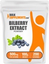 BulkSupplements.com Bilberry Extract Powder - Bilberry Extract Supplement, Βότανο συμπλήρωμα - Vegan & Glulten Free, 500mg ανά υπηρεσία, 100g (3.5 oz) (πακέτο του 1)