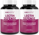 GOBIOTIX Lectin Defense - Lectin Blocker Supplement for Leaky Gut with MSM and Digestive Enzymes - Aids in Enternal Health for Women and Men - Non-GMO + Gluten Free - 60 Κάψουλες (2)
