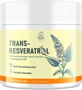 Trans-Resveratrol Powder Supplement with Red Wine Extract, Quercetin, Pterostilbene & NAD, 4.23 OZ, 30-Day Supply