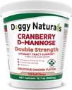 Cranberry D-Mannose για σκύλους και γάτες Ουρολοίμωξη Υποστήριξη Αποτρέπει και εξαλείφει UTI, Κολποκοιλιακή λοίμωξη Παιδική υποστήριξη 11.4 oz (Double Strength Soft Chew, 120 Soft Chew)