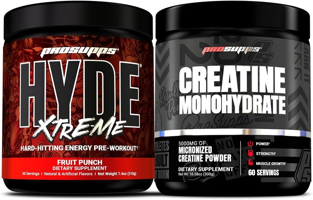 PROSUPPS κ. Hyde Xtreme Φρούτα Punch και Createine 300 Bundle