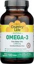 Χώρα Ζωή Ωμέγα 3 ιχθυέλαιο 1000 Mg, 100 Ct
