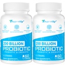 200 δισεκατομμύρια Cfus 12 Strains Probiotic, με 3 Βιολογικά Πρεβιοτικά, Προβιοτικά για γυναίκες άνδρες, ημερήσιο συμπλήρωμα για την ανοσοποίηση, την οσφυϊκή υγεία, τη ραφή σταθερό, μη ΓΤΟ, 120 Caps (120-Ημέρες προσφοράς)