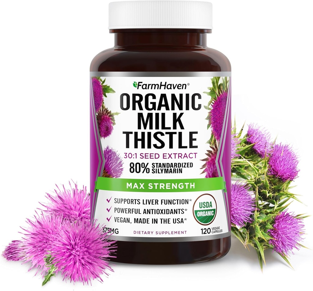 FarmHaven Pure Milk Thittle, Thittle Milk Συμπληρώματα, Thittle Milk Seeds, Milk Thittle Συμπληρώματα Κάψουλες, Milk Thittle Σκόνη μορφή, Γάλα Thittle Κάψουλες
