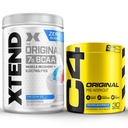 Cellucor Pre Workout & BCAA Bundle, C4 Original Pre Workout Powder, Frozen Bombsicle, 30 Servings + XTEND BCAA Powder, Freedom Ice, 30 Servings