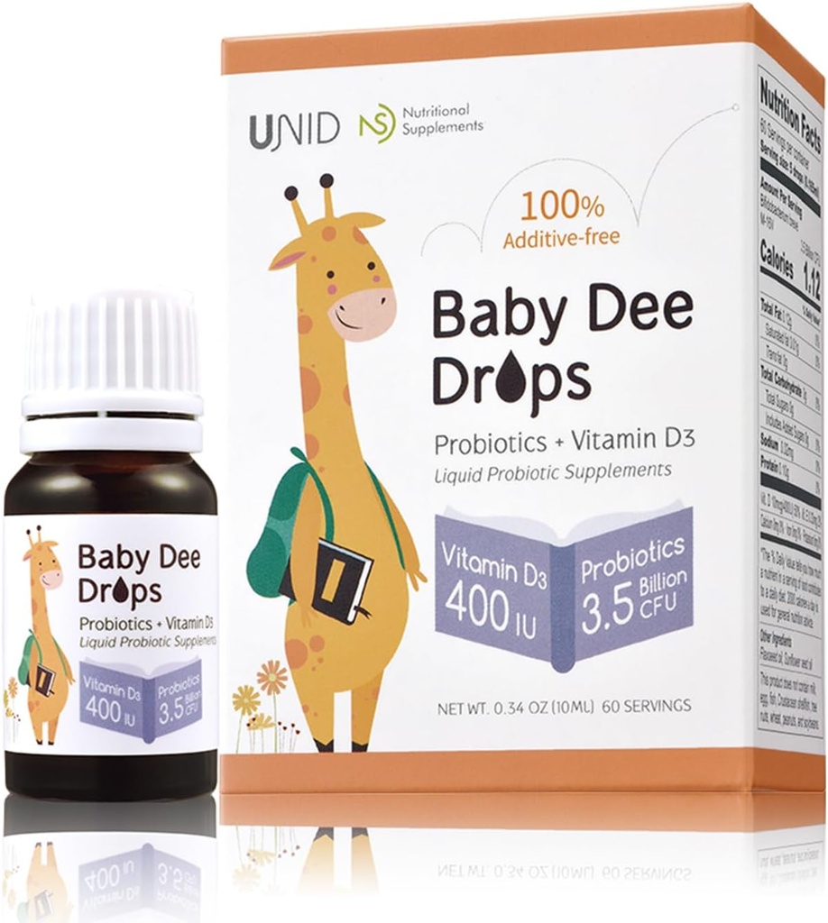 BabyDee Drops Probiotics (3.5 δισεκατομμύρια CFU) + Βιταμίνη D3 (400 IU) 