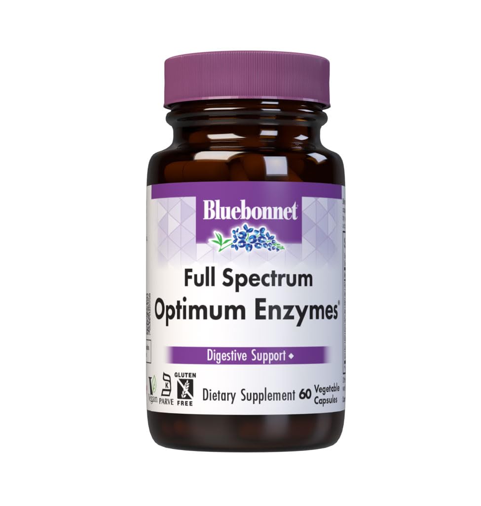 BlueBonnet Full Spectrum Optimum Ένζυμα Χορτοφαγικά Κάψουλες, 60 Count