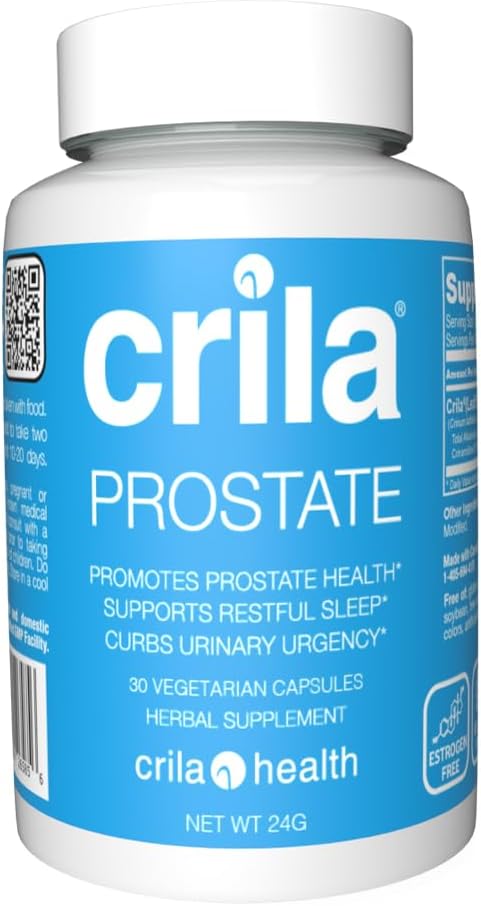 CRILA 30ct Trial μέγεθος Συμπληρώματα Prostate για τους άνδρες I φυσική φόρμουλα Prostate για λιγότερα ταξίδια μπάνιο * & βελτιωμένη ύπνο *, πατενταρισμένο Prostate υποστήριξη, NO Saw Palmetto εκχύλισμα (30ct μέγεθος δοκιμή)