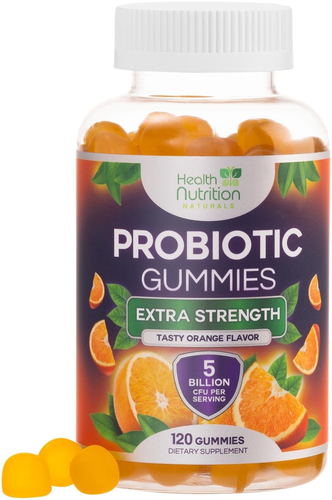 Probiotic Gummies for Women & Men - Advanced Multi-Strain Probiotic Formula - Gut & Digestive Health Support Gummy for Occasional Bloating - Daily Acidophilus Probiotics Supplement - 120 Gummies