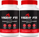 (2 Pack) Βιγκόρ Fix Ανδρικό συμπλήρωμα, χάπια VigorFix για άνδρες, καθημερινή διατροφή για τη συνολική υγεία και ευεξία, κάψουλες σταθερής υποστήριξης Vigor για την εμπιστοσύνη και την ενέργεια, Κριτικές (120 κάψουλες)