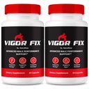 (2 Pack) Βιγκόρ Fix Ανδρικό συμπλήρωμα, χάπια VigorFix για άνδρες, καθημερινή διατροφή για τη συνολική υγεία και ευεξία, κάψουλες σταθερής υποστήριξης Vigor για την εμπιστοσύνη και την ενέργεια, Κριτικές (120 κάψουλες)