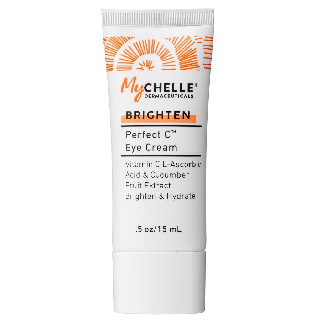 MyCHELLE Dermaceuticals Perfect C Eye Cream - Κρέμα ματιών για Σκοτεινούς Κύκλους και Παχυσαρκία με Βιταμίνη C & Φυτικά βλαστικά κύτταρα για τη μείωση ορατών σημείων γήρανσης, λεπτών γραμμών και ρυτίδων, 0,51 Fl Oz (πακέτο του 1)
