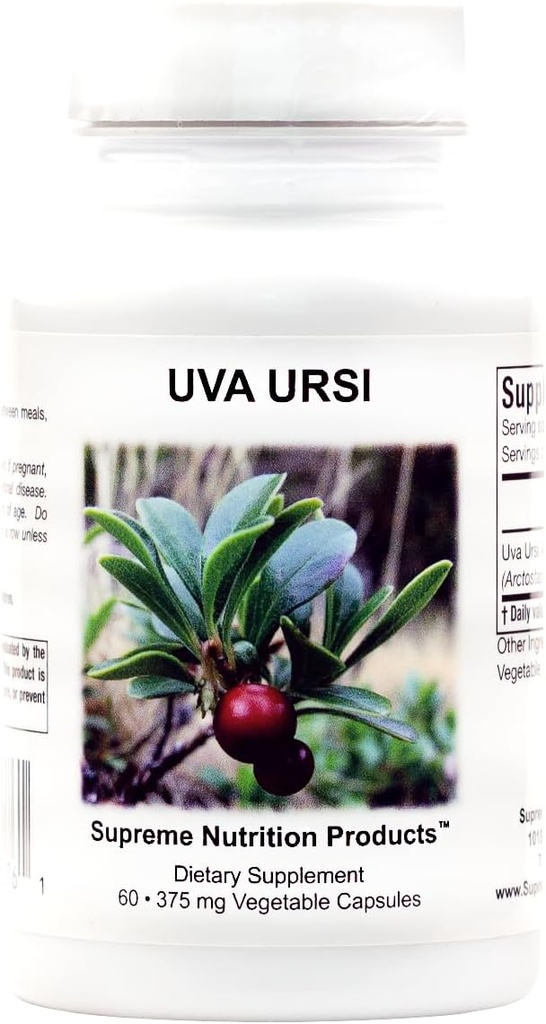 Supreme Nutrition Uva Ursi, 60 Αγνόκαρπα χορτοφαγικά κάψουλες
