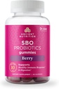 Ancient Nutrition Probiotics, SBO Probiotics Berry Gummies 10 Billion CFUs*/Serving, Healthy Digestive and Immune Response Support, Gluten Free, Reduces Occasional Bloating, 60 Count
