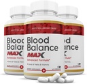 Justified Laboratories (3 Pack Blood Balance Max 1295MG Formula Supplement Pills 180 Capsules