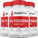 (3 Pack) Super Flow Blood Support Capsules, SuperFlow Glycogen Pills Όλα τα φυσικά συμπληρώματα, 3-Month Supply.