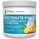 Dr. Berg Zero Sugar Hydration Keto Electrolyte Powder - Ενισχυμένη w/ 1000 mg Κάλιο & Αλάτι Real Ιμαλαΐων (NOT Tropical Coconut, Pineapple & Orange Drink Supplement 50 Servings