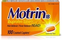 Motrin IB Pain Reliever Fever Reducer (NSAID) δισκία Ibuprofen, 100 Count