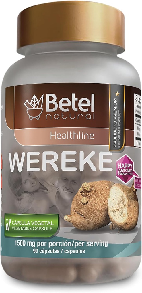 Betel Natural Premium Wereke Κάψουλες Φυσική ρίζα από το Μεξικό - 1500 mg ανά υπηρεσία