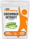 BulkSupplements.com Cucumber Extract Powder - Cucumber Supplement, for Hydration - Vegan & Gluten Free, 500mg per Serving, 1kg (2.2 lbs) (Pack of 1)