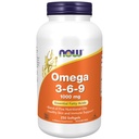 NOW Foods Supplements, Omega 3-6-9 1000 mg with a blend of Flax Seed, Evening Primrose, Canola, Black Currant and Pumpkin Seed Oils, 250 Softgels