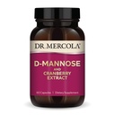 Δρ. Mercola D-Mannose και εκχύλισμα βατόμουρου, 30 σερβιέτες (60 κάψουλες), συμπλήρωμα διατροφής, υποστηρίζει την υγεία των ουροφόρων οδών, μη ΓΤΟ