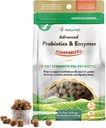 NaturVet Scoopables Advanced Probiotics for Dogs - Μασώμενα Προβιοτικά Σκύλος & Digestive Ένζυμα - Υποστηρίξτε ένα υγιές ένζυμο για το κατοικίδιο ζώο σας - Hickory καπνιστό Bacon Flavor 