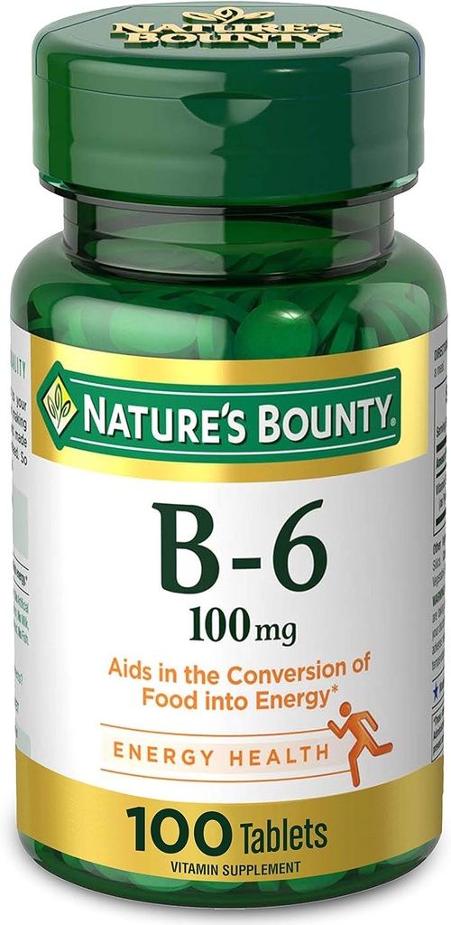 Φύση; Bounty Βιταμίνη B6, 100mg, δισκία, 100 Ct..