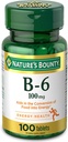 Φύση; Bounty Βιταμίνη B6, 100mg, δισκία, 100 Ct..