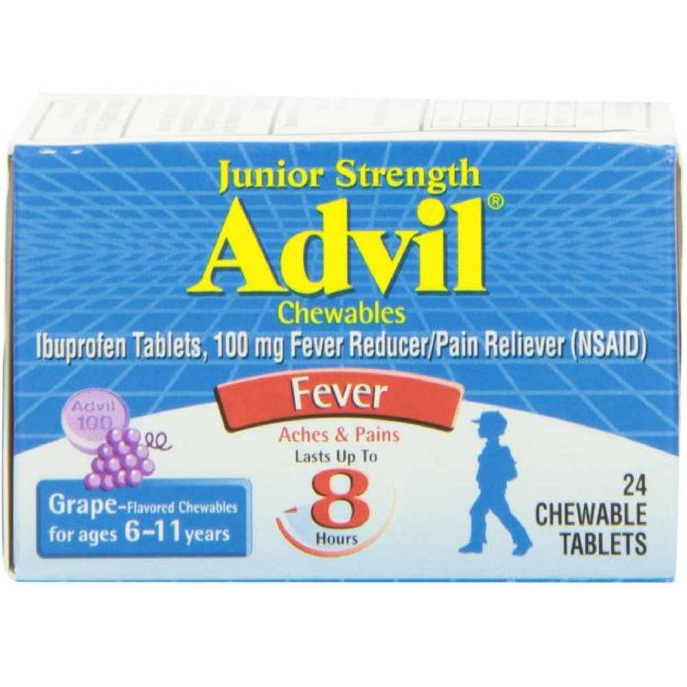 Advil Junior Strength Pain Reliever - 24 Chewable Tablets