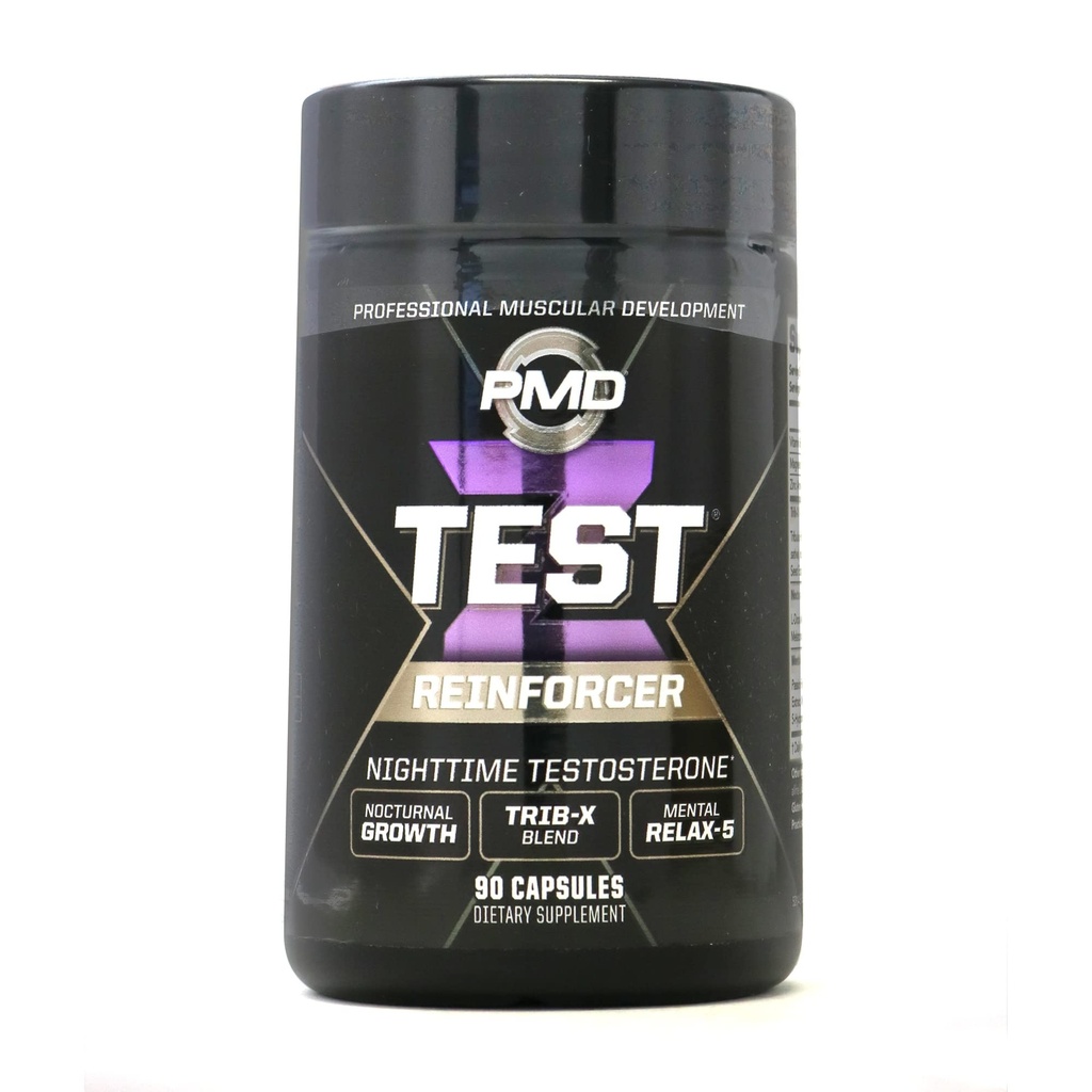 Αθλήματα PMD Z-Test Νυχτερινή Τεστοστερόνη Υποστήριξη - Επαγωγέας ύπνου και χαλάρωση για μέγιστη αναβολική επίδραση - Βελτίωση της αποκατάστασης των μυών, αύξηση της μυϊκής ανάπτυξης - 90 κάψουλες