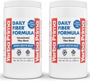 Yerba Prima Daily Fiber Formula - 20 oz Powder (Pack of 2) - Άγευστη, συμπυκνωμένη μείξη διαλυτού/αδιάλυτου, Psyllium Seed Husks, Acacia Gum, Apple Fiber Supplement - Κανονικότητα Cleanser Colon