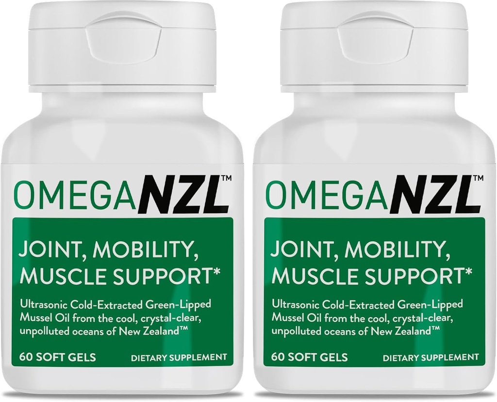 Original Omega-3 Joint Support Supplement, Best Natural Muscle Relief, Green-Lipped Mussel Oil, 120 Softgels, No Fishy Aftertaste