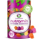 NUTRAMIN Καθημερινή Vegan Keto Πολυβιταμίνη Gummies Μη ΓΤΟ Φυσική Βιταμίνη C, D + Ψευδάργυρος για Ανοσία, Φυτική βάση, Χωρίς ζάχαρη, Χωρίς καρύδες, Χωρίς γλουτένη, Βιοτίνη, Βιταμίνη Α, B, B6, B12 & Περισσότερα 90 Count, 45 ημέρες