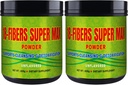FIBRA 18 Super MAX Powder (18 Ίνες) - 400g - Συμπλήρωμα διατροφής - Υποστηρίζει τον καθαρισμό και την αποτοξίνωση, Άγευστα (2 Συσκευασία)